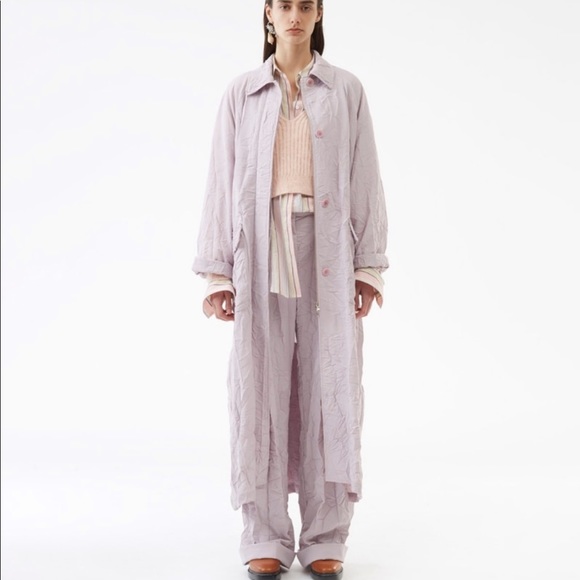 3.1 Phillip Lim lavender oversized trench coat - Picture 2 of 8